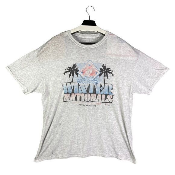 Senior Softball World Championships T-Shirt Mens Division Fort Myers‎ Grey XL - Picture 1 of 11